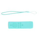 Silicone Remote Protective Cover Washable Remote Control Case Shockproof Remote Protector for Fire TV Stick Lite Mint Green - Side View