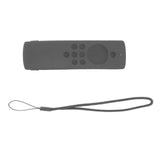 Silicone Remote Protective Cover Washable Remote Control Case Shockproof Remote Protector for Fire TV Stick Lite Dark Grey - Front View