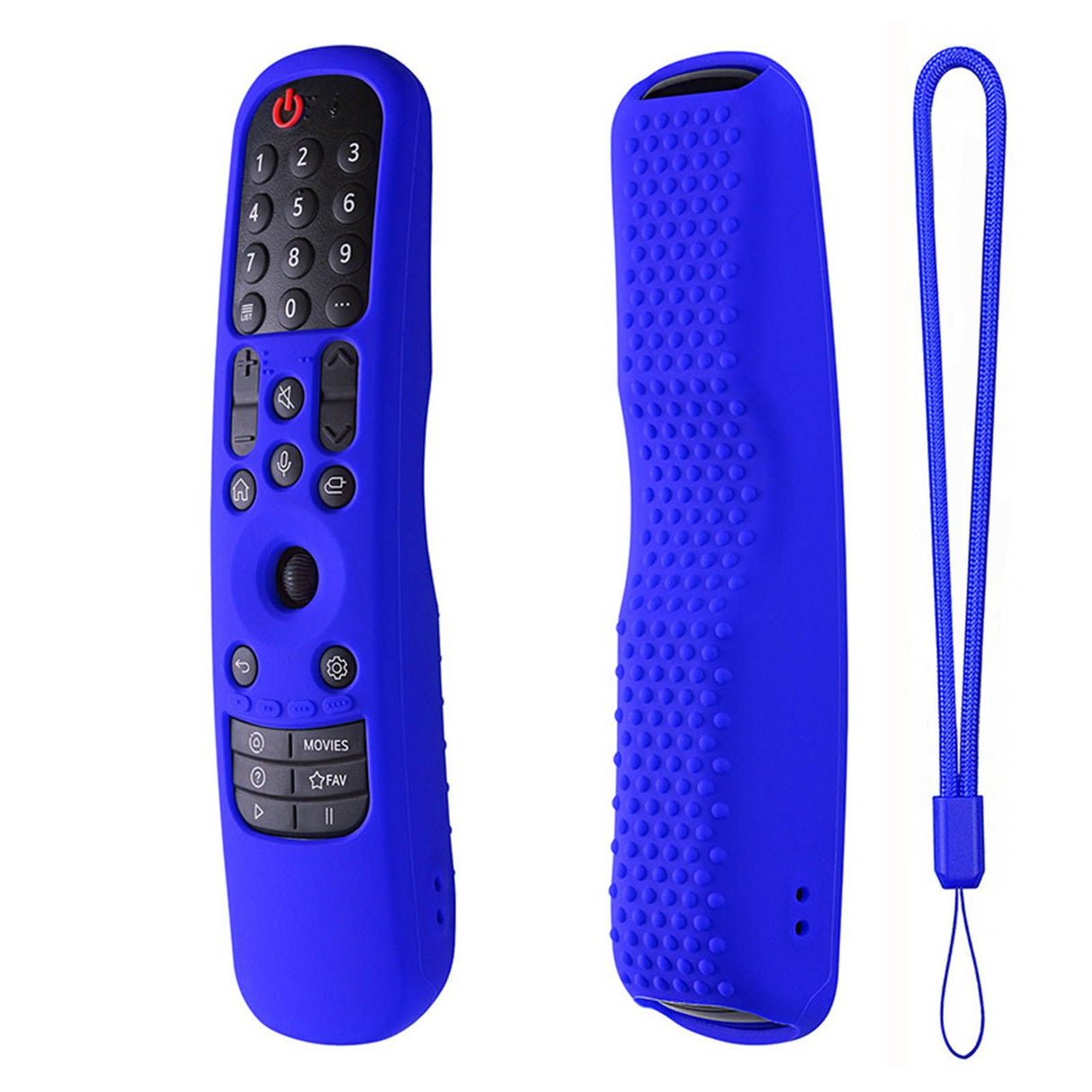 Silicone Remote Protective Cover Shockproof Protective Cover for MR21GA MR 21GC Remote Control Blue
