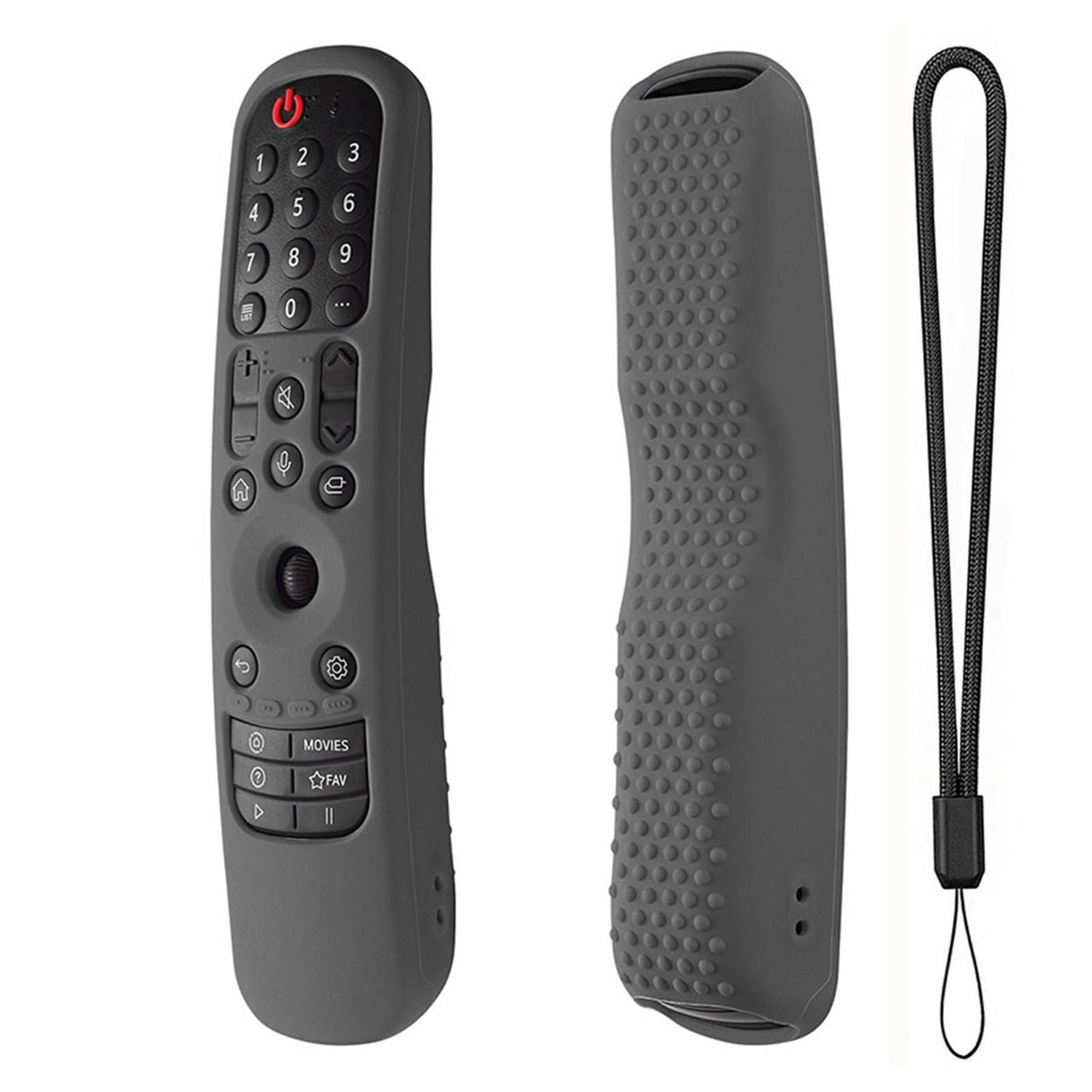 Silicone Remote Protective Cover Shockproof Protective Cover for MR21GA MR 21GC Remote Control Grey