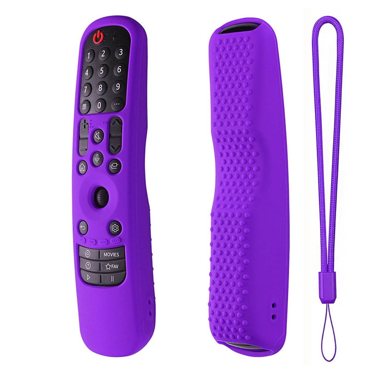 Silicone Remote Protective Cover Shockproof Protective Cover for MR21GA MR 21GC Remote Control Purple