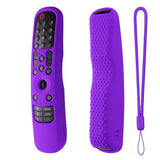 Silicone Remote Protective Cover Shockproof Protective Cover for MR21GA MR 21GC Remote Control Purple