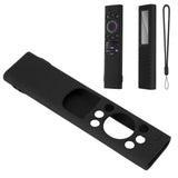 Anti Drop Remote Control Silicone Protective Cover Solar Cell Remote Control Replacement Cover for Samsung TM2180EcoBN59 Black - Extra Image