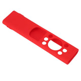 Anti Drop Remote Control Silicone Protective Cover Solar Cell Remote Control Replacement Cover for Samsung TM2180EcoBN59 Red - Front View