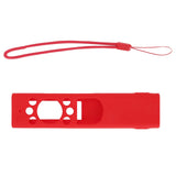 Anti Drop Remote Control Silicone Protective Cover Solar Cell Remote Control Replacement Cover for Samsung TM2180EcoBN59 Red - Extra Image