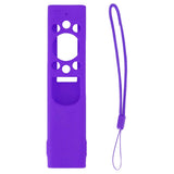 Anti Drop Remote Control Silicone Protective Cover Solar Cell Remote Control Replacement Cover for Samsung TM2180EcoBN59 Purple