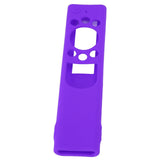 Anti Drop Remote Control Silicone Protective Cover Solar Cell Remote Control Replacement Cover for Samsung TM2180EcoBN59 Purple - Top-Down View
