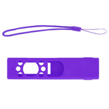 Anti Drop Remote Control Silicone Protective Cover Solar Cell Remote Control Replacement Cover for Samsung TM2180EcoBN59 Purple