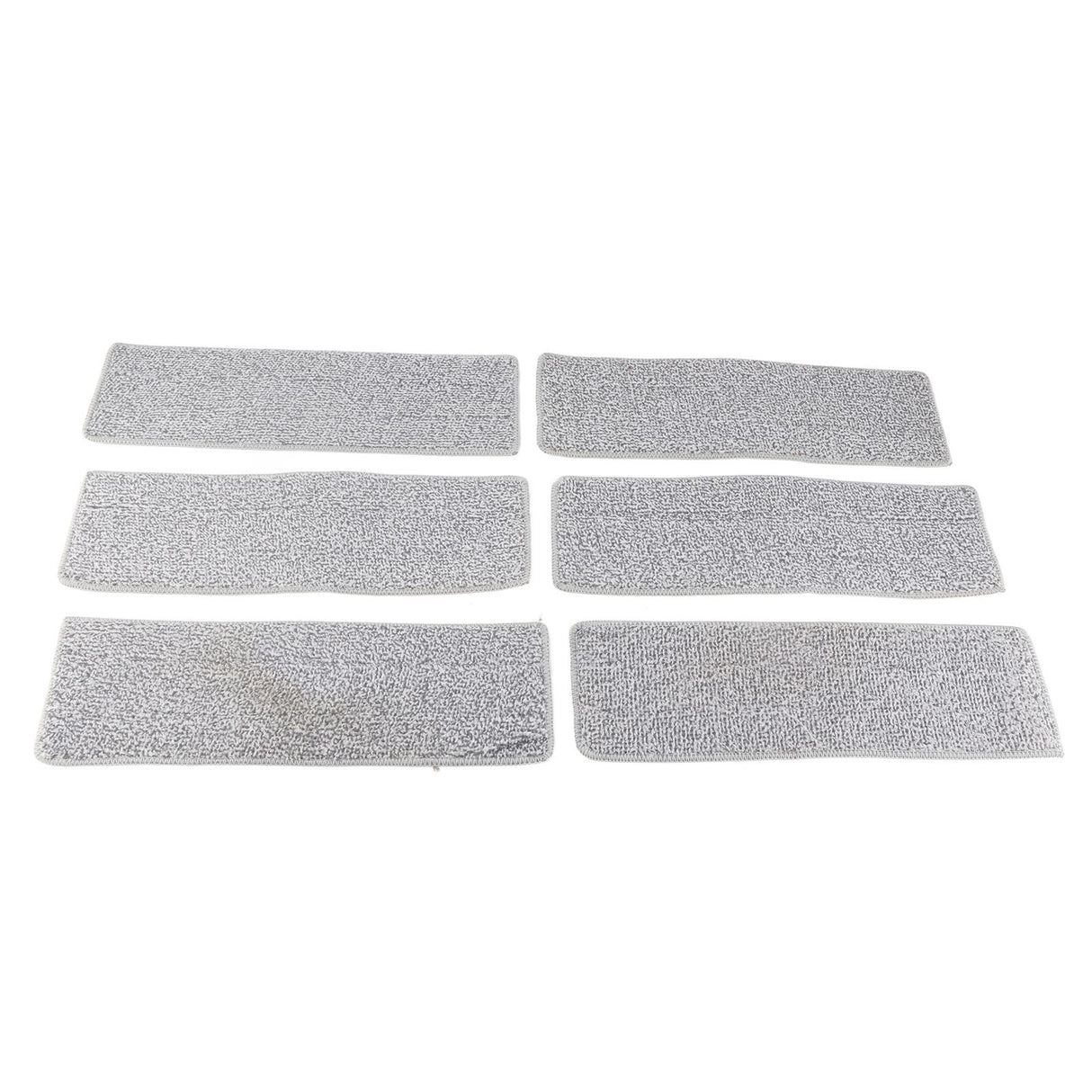 Floor Mop Dry Wet Dual Use Microfiber Free Hand Washing Flat Cleaning Tile Mop for Home Use Blue 6 Piece of Pads