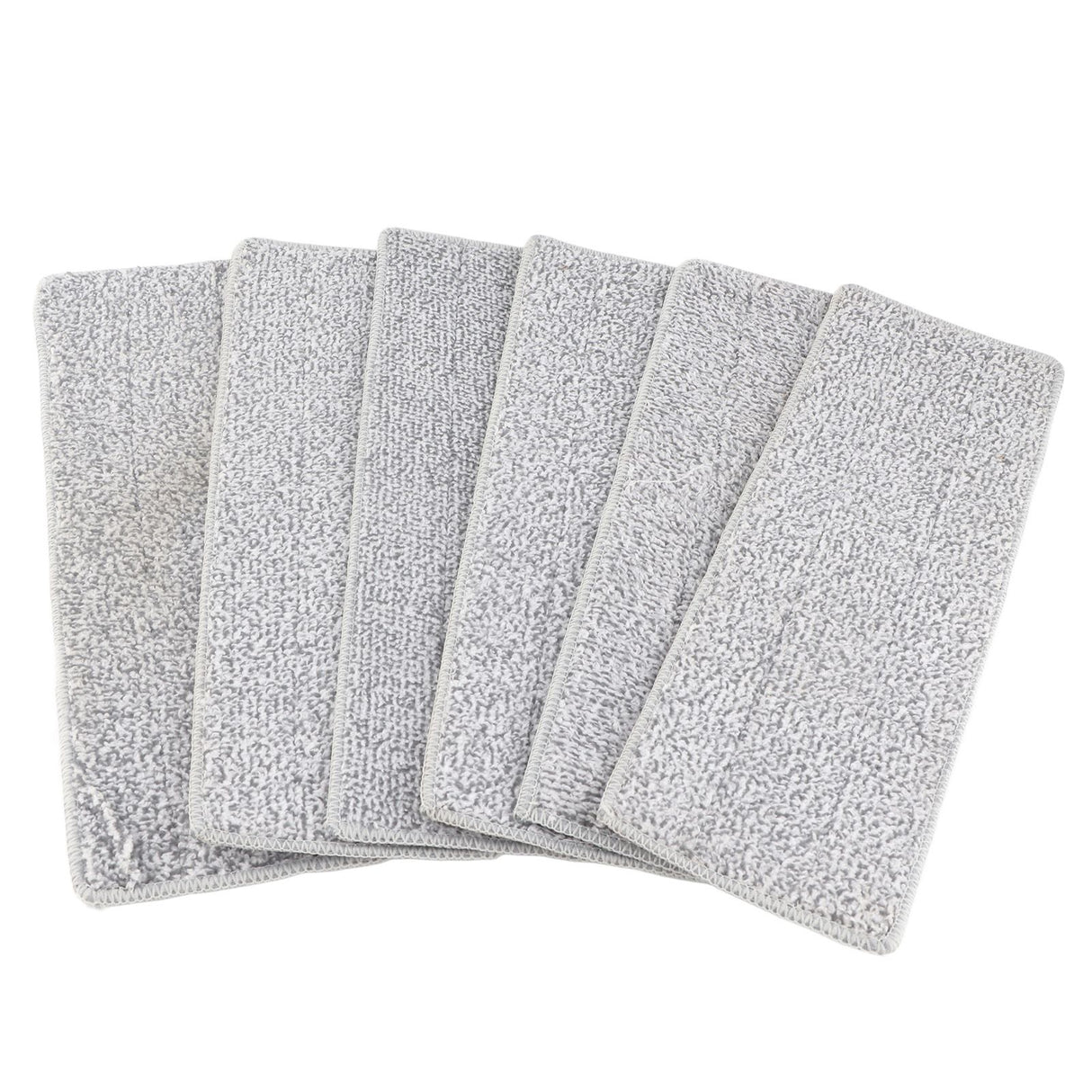 Floor Mop Dry Wet Dual Use Microfiber Free Hand Washing Flat Cleaning Tile Mop for Home Use Blue 6 Piece of Pads