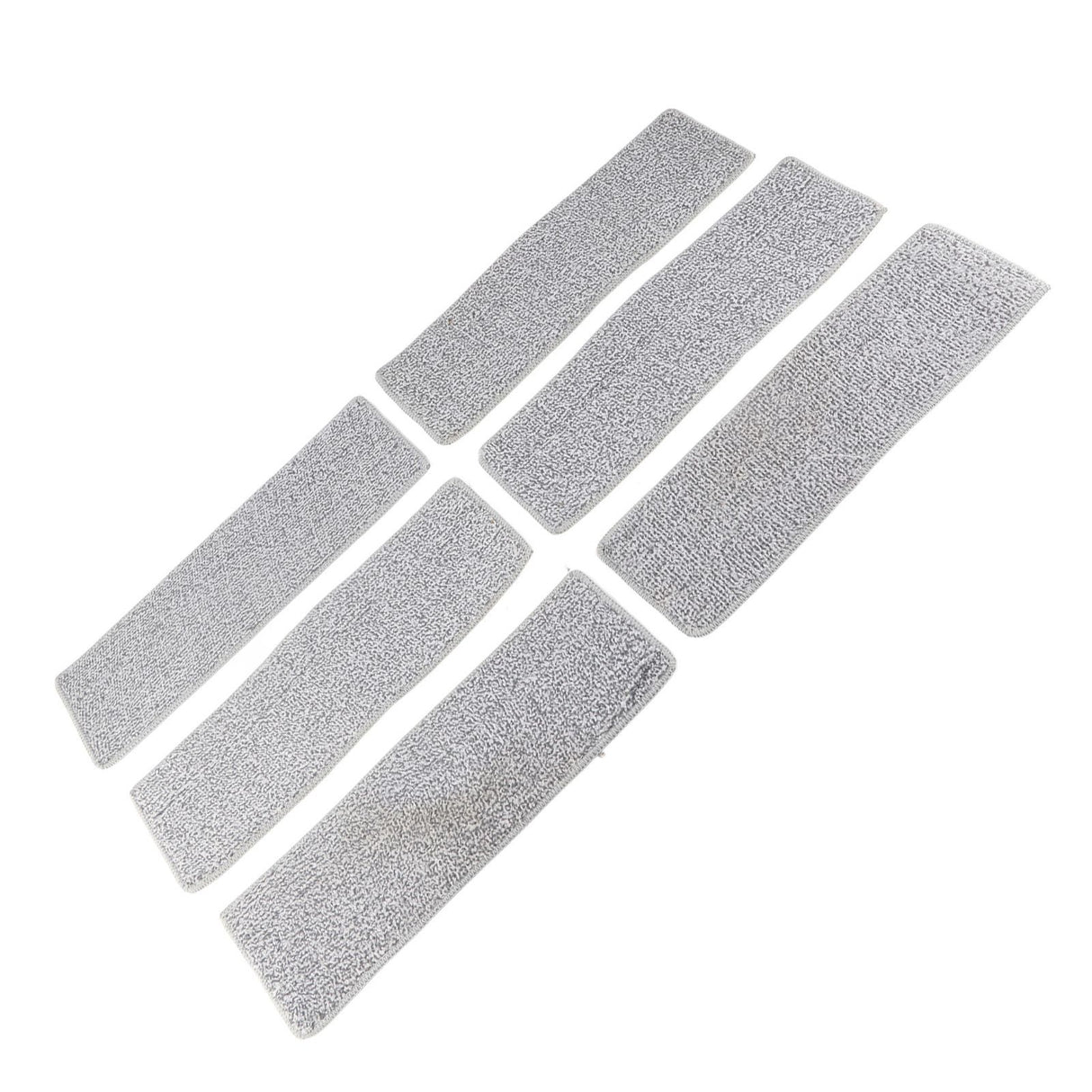Floor Mop Dry Wet Dual Use Microfiber Free Hand Washing Flat Cleaning Tile Mop for Home Use Blue 6 Piece of Pads