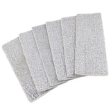 Floor Mop Dry Wet Dual Use Microfiber Free Hand Washing Flat Cleaning Tile Mop for Home Use Blue 6 Piece of Pads - Rear View