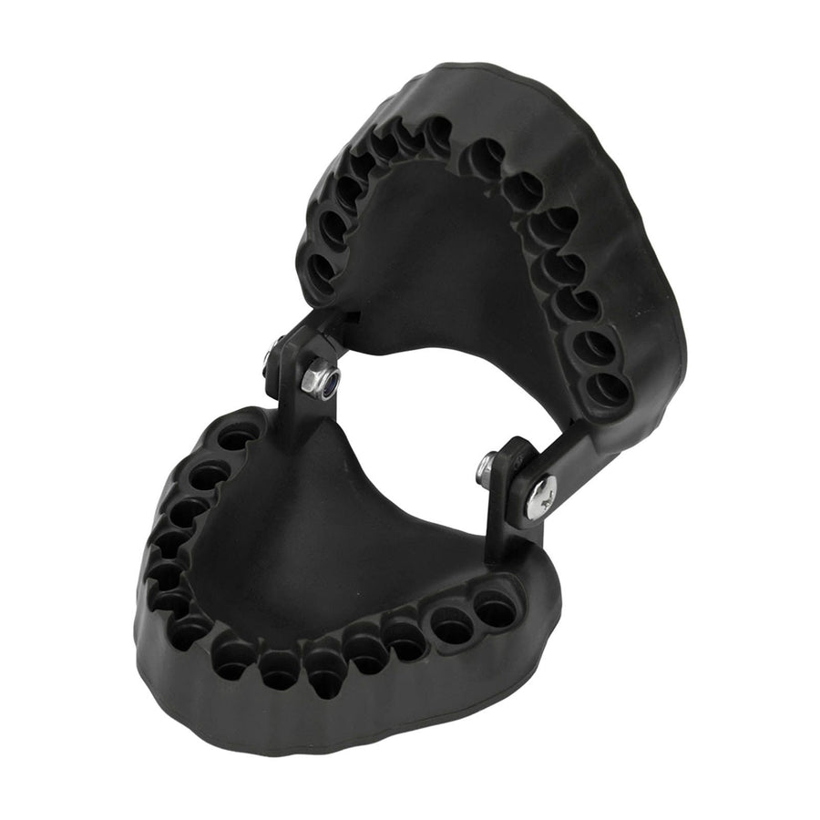 Denture Drill Bit Holder 28 Drill Bits Organizer Portable Denture Bit Holder with Magnet Black