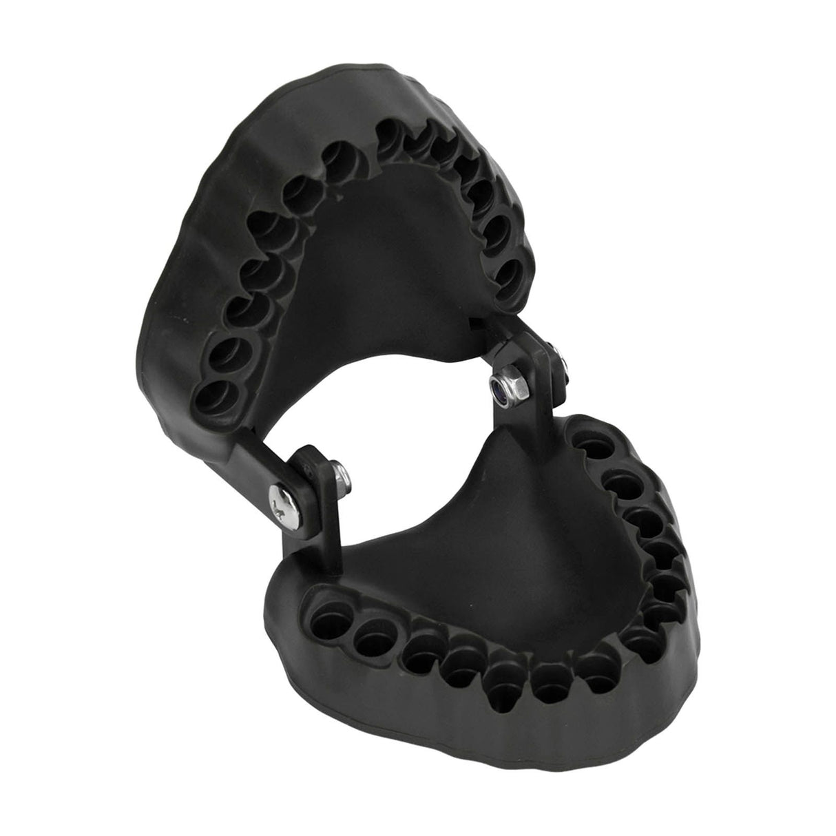 Denture Drill Bit Holder 28 Drill Bits Organizer Portable Denture Bit Holder with Magnet Black