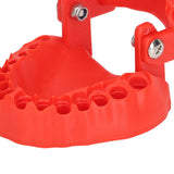 Denture Drill Bit Holder 28 Drill Bits Organizer Portable Denture Bit Holder with Magnet Red