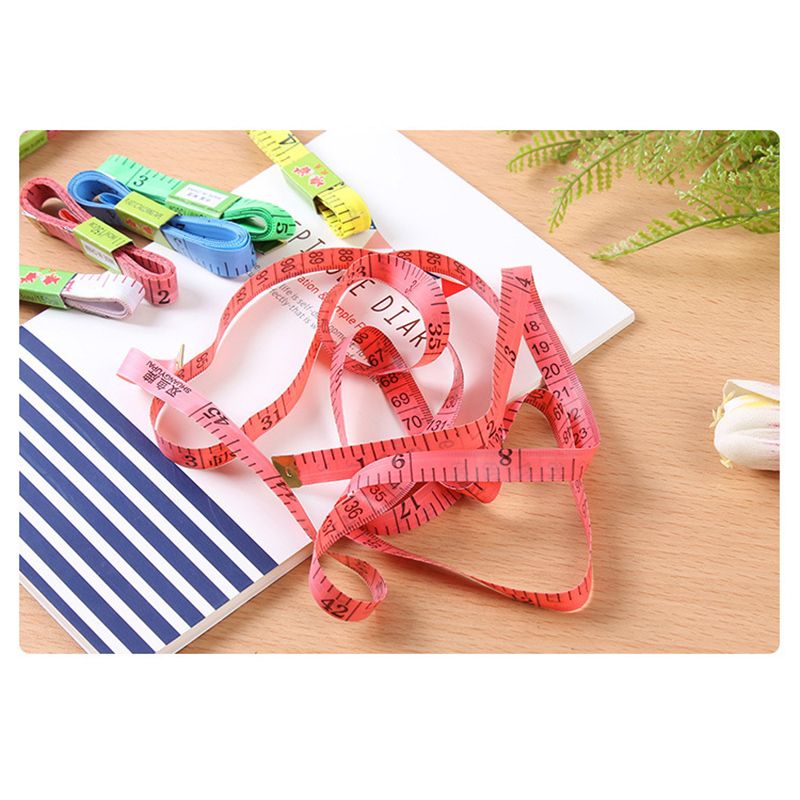 Soft Tape Measure Long Accurate Brilliant Color Cloth Tape Measure for Sewing Tailoring With Iron Head