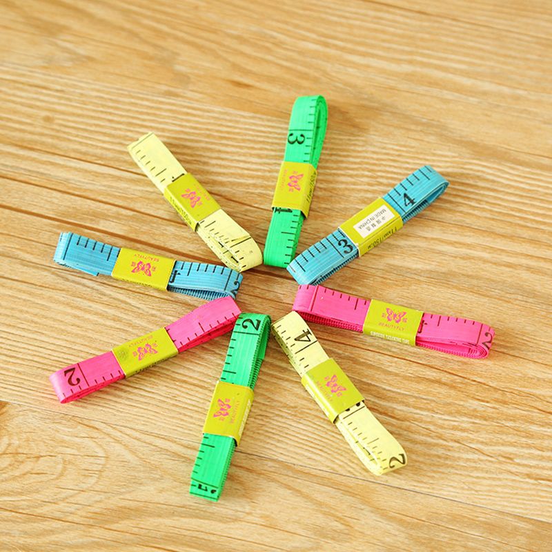 Soft Tape Measure Long Accurate Brilliant Color Cloth Tape Measure for Sewing Tailoring Without Iron Head