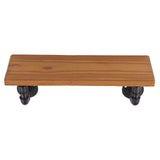 Wall Mounted Shelf Solid Wood Board Wrought Iron Pipe Retro Floating Shelves Wall Shelf for Home Bar Monolayer