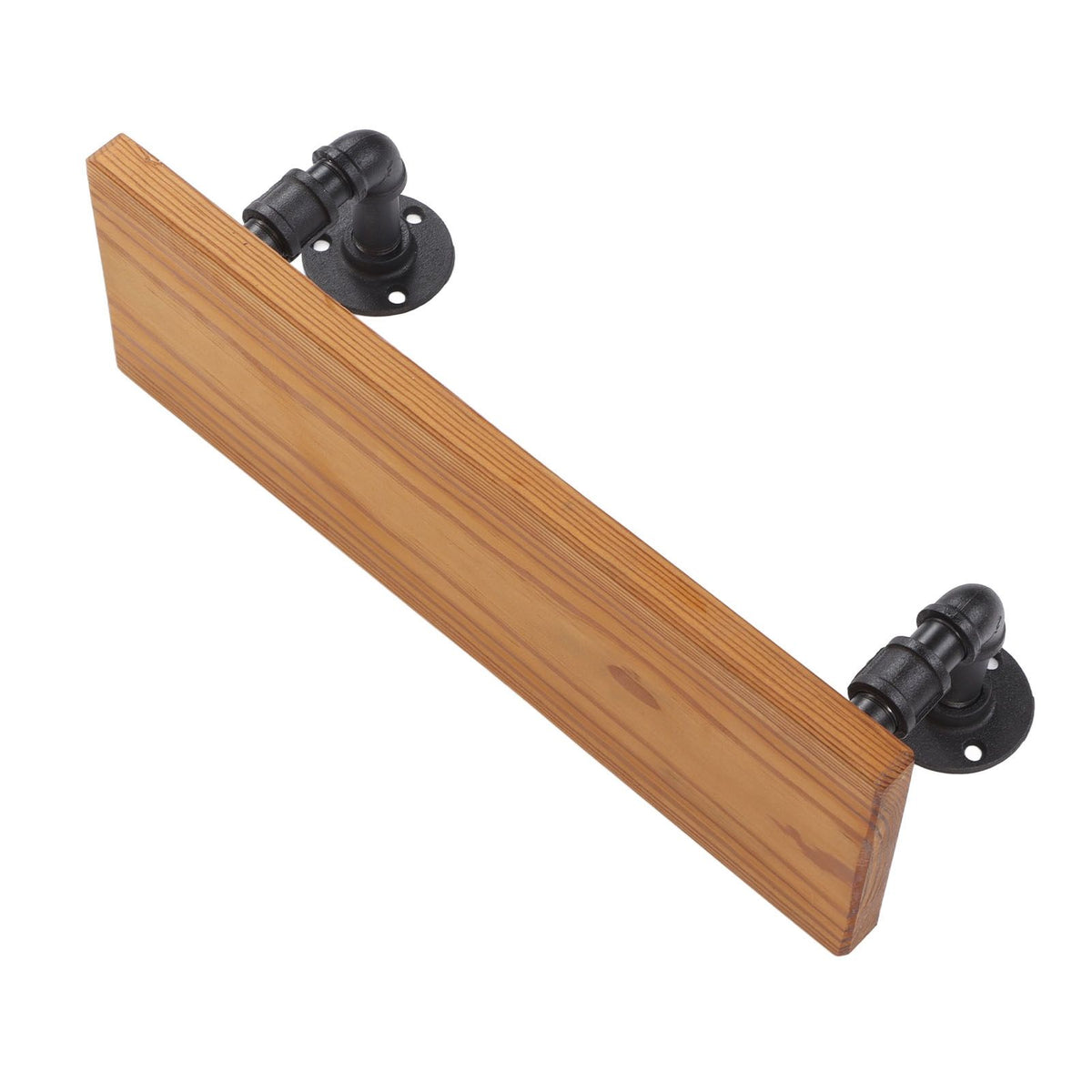 Wall Mounted Shelf Solid Wood Board Wrought Iron Pipe Retro Floating Shelves Wall Shelf for Home Bar Monolayer