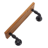 Wall Mounted Shelf Solid Wood Board Wrought Iron Pipe Retro Floating Shelves Wall Shelf for Home Bar Monolayer