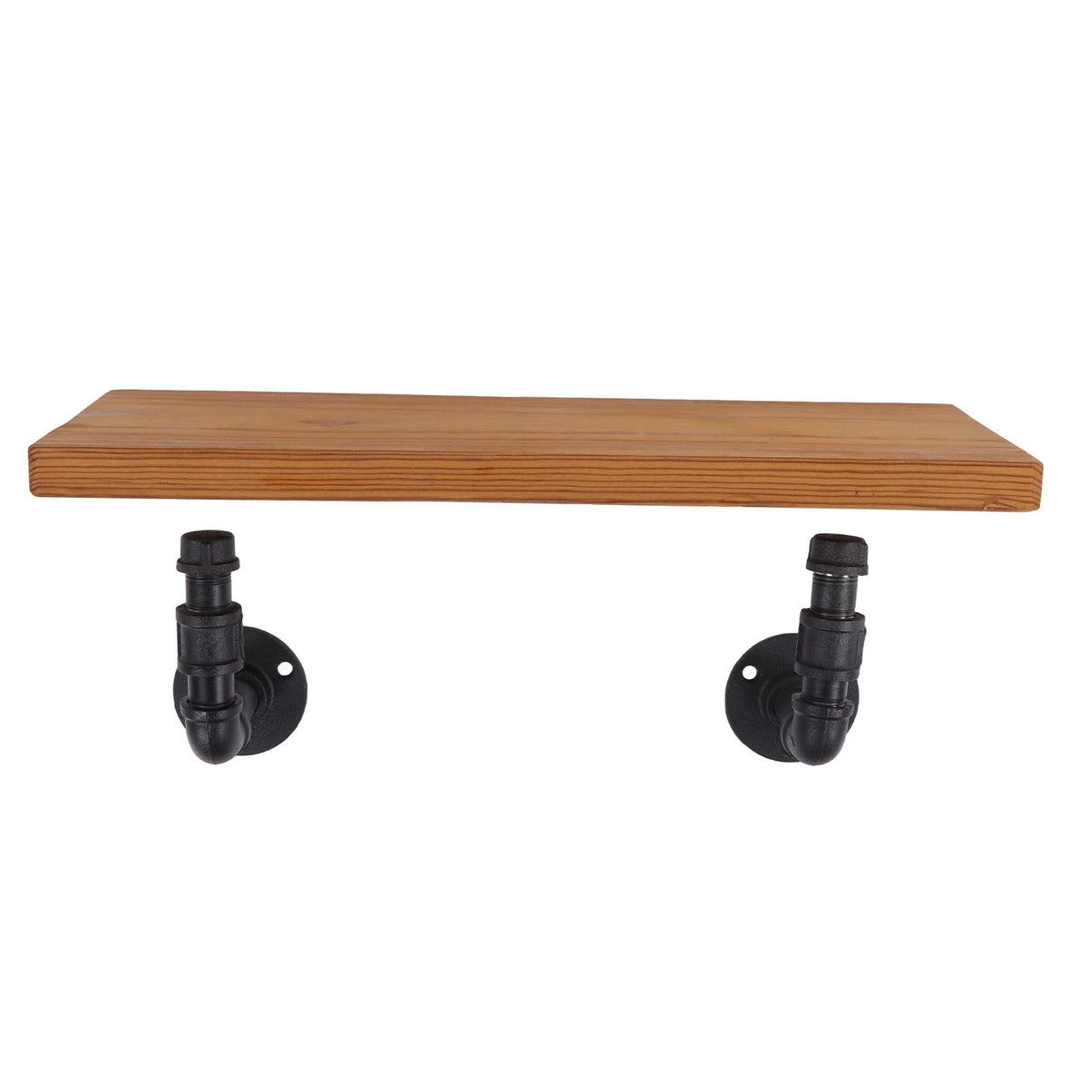 Wall Mounted Shelf Solid Wood Board Wrought Iron Pipe Retro Floating Shelves Wall Shelf for Home Bar Monolayer