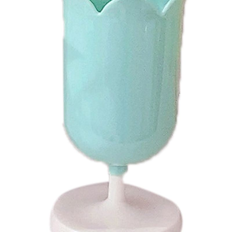 Pen Holder Tulip Shape Innovative Vintage Photo Props Large Capacity Pencil Holder for Office Study Room Home Green