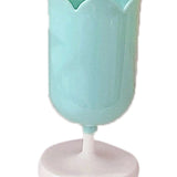 Pen Holder Tulip Shape Innovative Vintage Photo Props Large Capacity Pencil Holder for Office Study Room Home Green