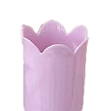 Pen Holder Tulip Shape Innovative Vintage Photo Props Large Capacity Pencil Holder for Office Study Room Home Purple - Front View