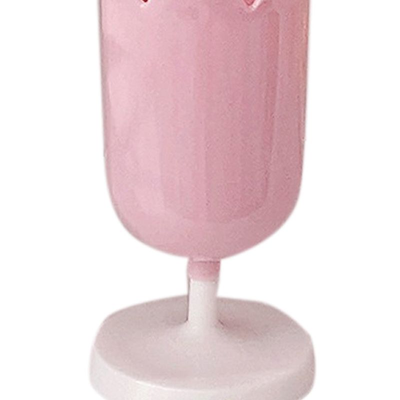 Pen Holder Tulip Shape Innovative Vintage Photo Props Large Capacity Pencil Holder for Office Study Room Home Pink