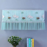 1.5P Air Conditioner Dust Cover Dustproof Wall Mounted Air Conditioner Protective Case Home Decorative Dust Cover White Mushroom Rabbit 1.5P‑2P Within 94cm/37in - Top-Down View