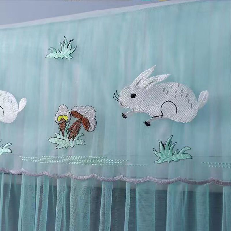 1.5P Air Conditioner Dust Cover Dustproof Wall Mounted Air Conditioner Protective Case Home Decorative Dust Cover White Mushroom Rabbit 1.5P‑2P Within 94cm/37in
