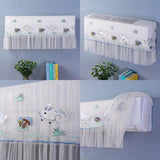 1.5P Air Conditioner Dust Cover Dustproof Wall Mounted Air Conditioner Protective Case Home Decorative Dust Cover Blue Mushroom Rabbit 1.5P‑2P Within 94cm/37in