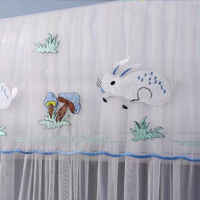 1.5P Air Conditioner Dust Cover Dustproof Wall Mounted Air Conditioner Protective Case Home Decorative Dust Cover Blue Mushroom Rabbit 1.5P‑2P Within 94cm/37in