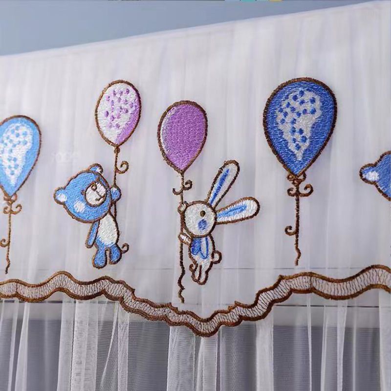 1.5P Air Conditioner Dust Cover Dustproof Wall Mounted Air Conditioner Protective Case Home Decorative Dust Cover Bear Rabbit Purple Blue Balloons 1.5P‑2P Within 94cm/37in