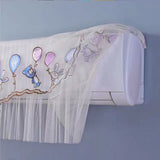 1.5P Air Conditioner Dust Cover Dustproof Wall Mounted Air Conditioner Protective Case Home Decorative Dust Cover Bear Rabbit Purple Blue Balloons 1.5P‑2P Within 94cm/37in