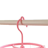 Plastic Hanging Drying Rack Sock Underwear Oversleeve Small Cloth Clip for Home Student Domitory Pink Strawberry - Front View
