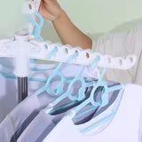 Clothes Drying Rack 360 Degree Rotating Folding Design Reliable Load Bearing Stainless Steel Laundry Accessories A Layer of White - Side View