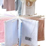 Clothes Drying Rack 360 Degree Rotating Folding Design Reliable Load Bearing Stainless Steel Laundry Accessories 3 Layer White