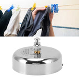 Clothesline Retractable Design Stainless Steel Casual Style Laundry Clothesline for Indoor Bathroom Balconies 2.8meters Steel Wire