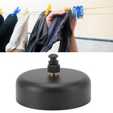 Clothesline Retractable Design Stainless Steel Casual Style Laundry Clothesline for Indoor Bathroom Balconies Black 2.8meters Stainless Steel Wire