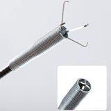 Flexible Sink Grabber Reacher Picker with 4 Claws Sewer Dredging Drain Clog Remove Tool for Home Kitchen Toilet Litter 3meter/9.84feet - Front View