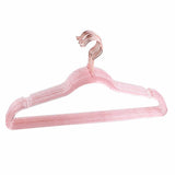 10Pcs Clothes Hangers Plastic 40cm Glitter Transparent Crystal Seamless Clothes Racks for Closet Wardrobe Red Glitter