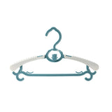 Children Hanger Plastic Lovely Adjustable High Toughness Non Slip Clothes Hanger for Kids Nordic Blue