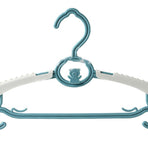 Children Hanger Plastic Lovely Adjustable High Toughness Non Slip Clothes Hanger for Kids Nordic Blue