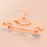 10PCS Kids Storage Hangers Plastic Thicken Bow Knot Coat Drying Hanger for Toddler Baby Orange - Front View