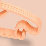 10PCS Kids Storage Hangers Plastic Thicken Bow Knot Coat Drying Hanger for Toddler Baby Orange - Rear View