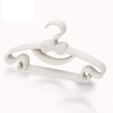 10PCS Kids Storage Hangers Plastic Thicken Bow Knot Coat Drying Hanger for Toddler Baby White