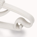 10PCS Kids Storage Hangers Plastic Thicken Bow Knot Coat Drying Hanger for Toddler Baby White - 45-Degree Angle