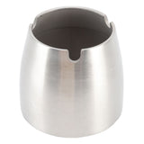 Ashtray Thickened Stainless Steel Rust and Corrosion Protection Home Metal Cone Cigarette Ashtray for Home Office Patio - Side View