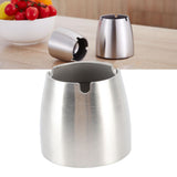Ashtray Thickened Stainless Steel Rust and Corrosion Protection Home Metal Cone Cigarette Ashtray for Home Office Patio - Extra Image
